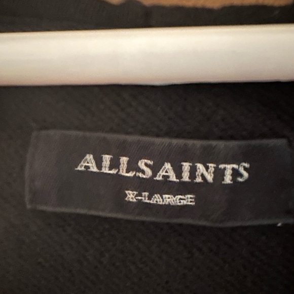 All Saints Ramskull Zip Up Hoodie - XL Black EUC - Picture 2 of 2